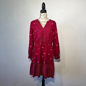 Old Navy Red Floral Dress